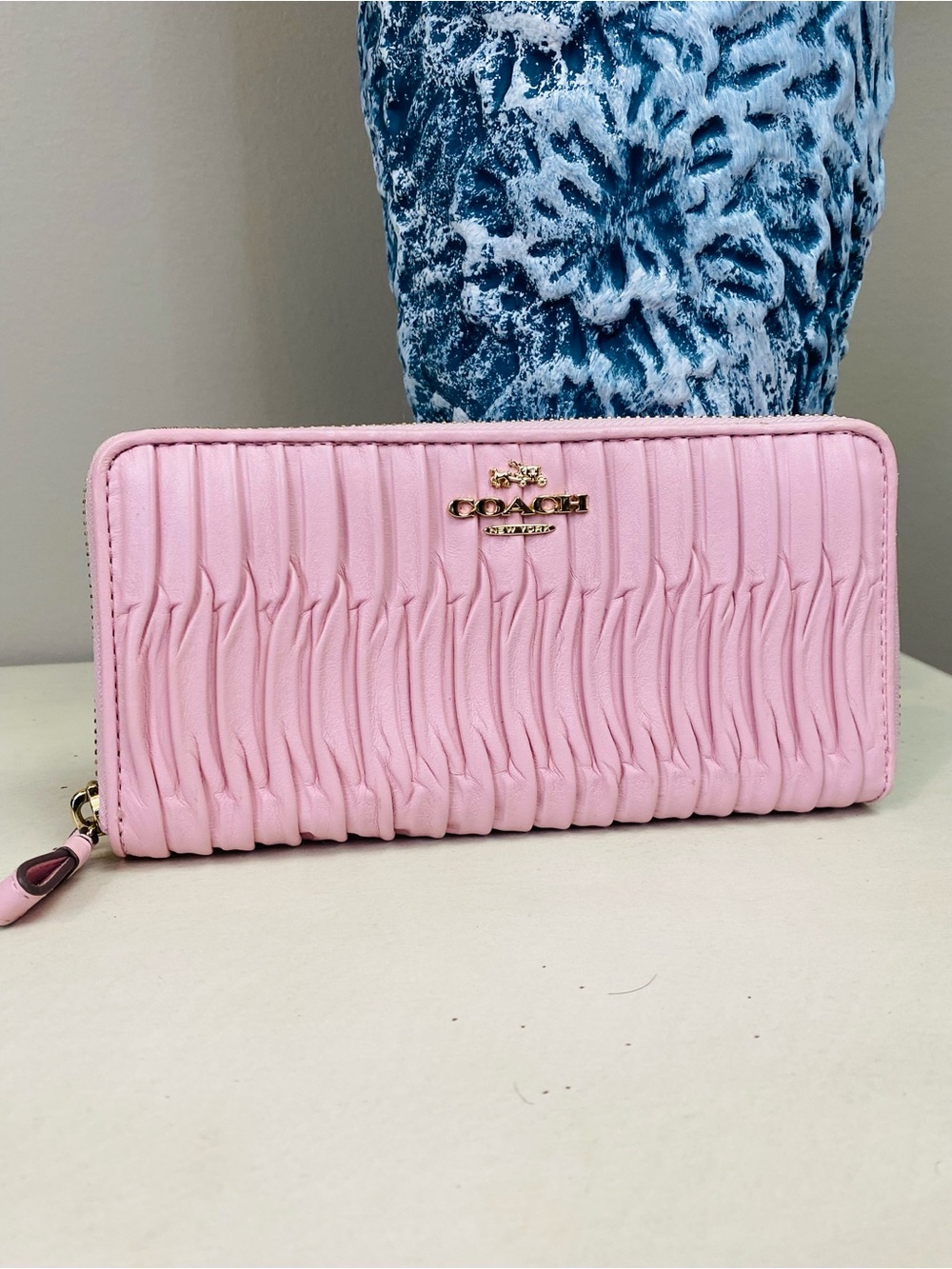 Coach Madison Pink Gathered All Leather Wallet - Picture 10 of 10
